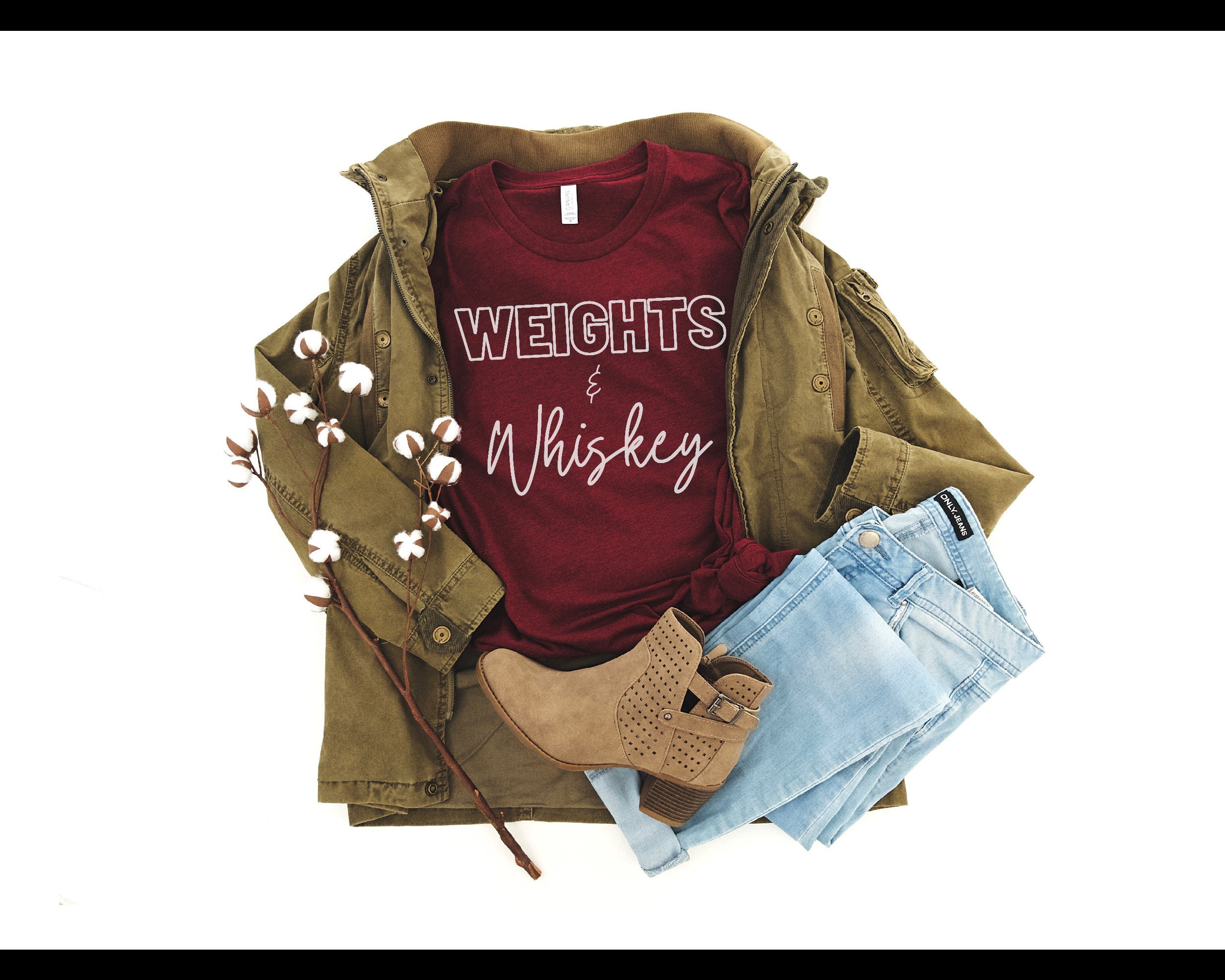 whiskey and weights t shirt