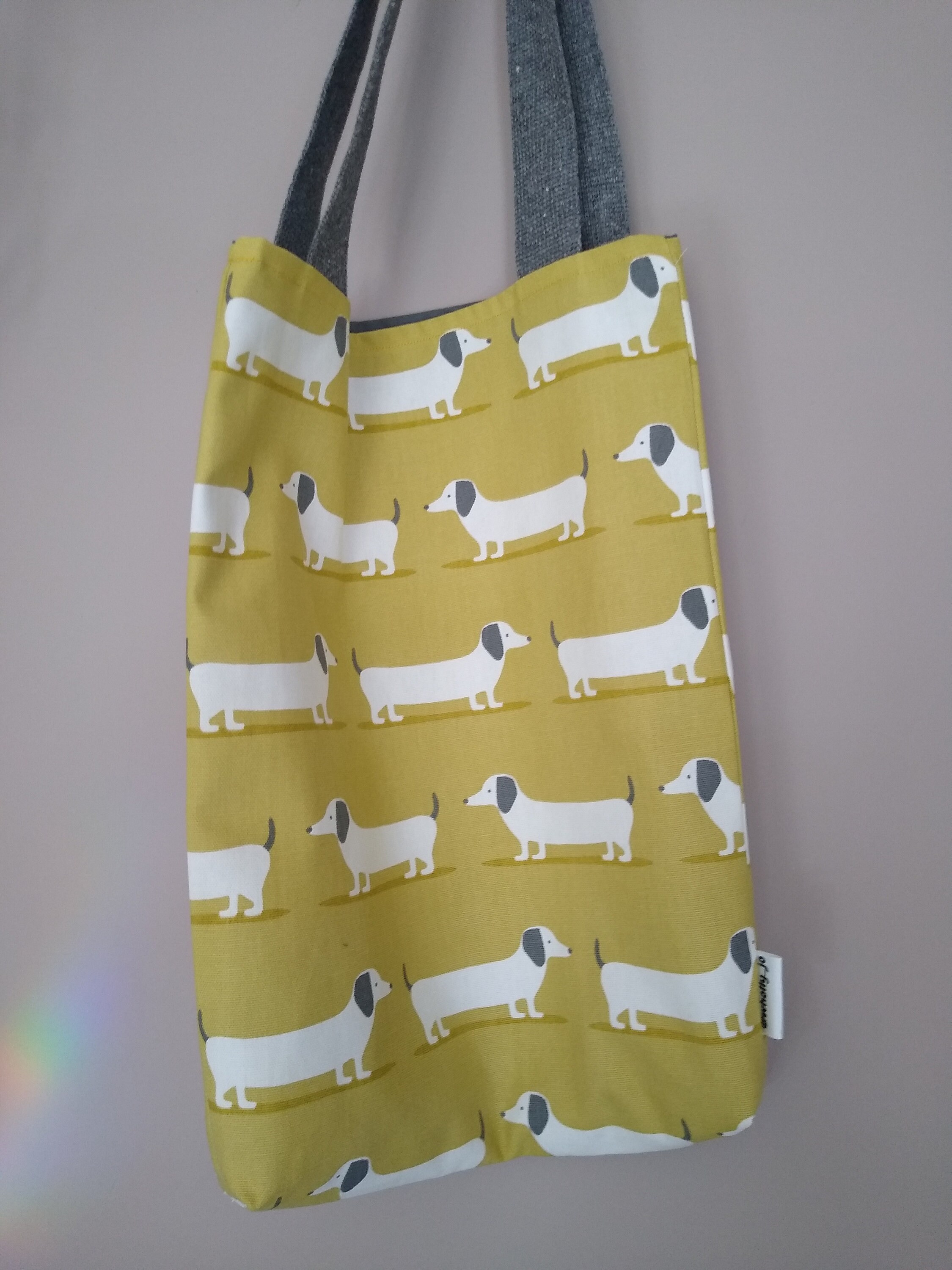 Sausage Dog Bag Ecofriendly Canvas Tote Bag Dachshund Etsy