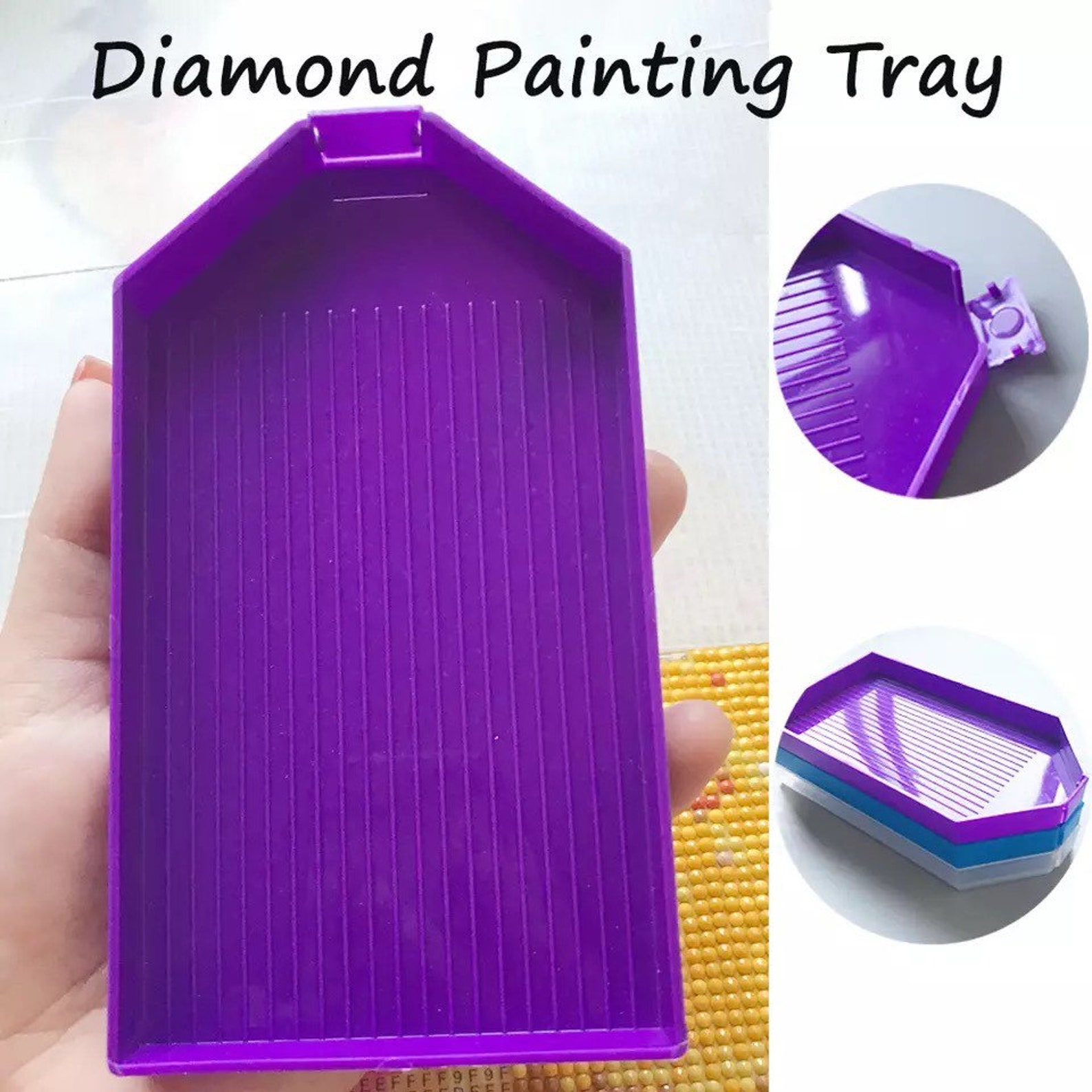Set of 3 Large Stackable Diamond Painting Trays Etsy