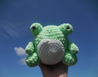 Crochet Soft Fluffy Frog