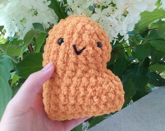 Crochet Chicken Nugget Plushie | Soft Fidget Toy
