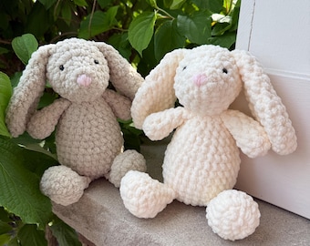 Crochet Fluffy Jellycat Bunny Plush