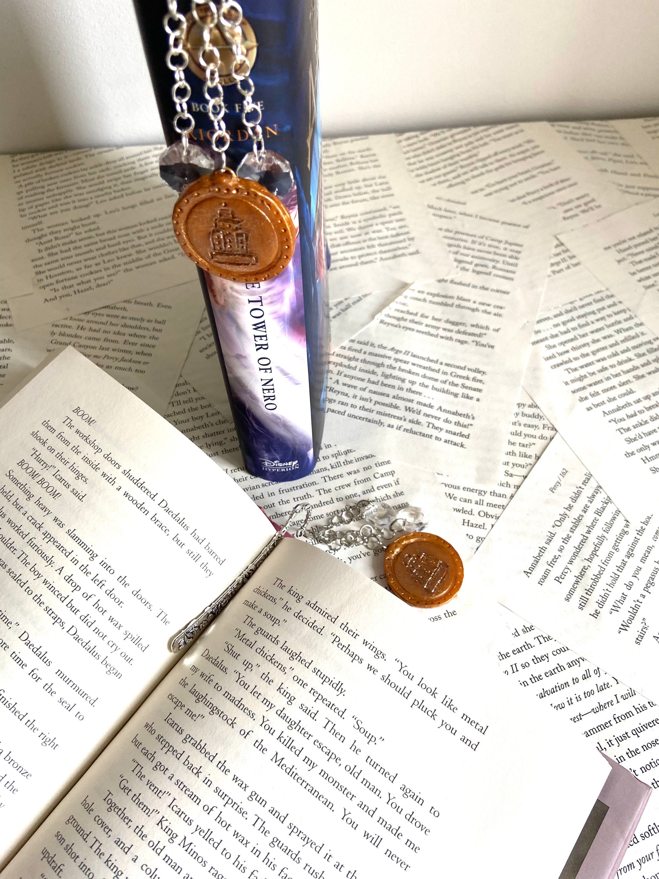 Percy Jackson Bookmark Golden Drachma with Prism Iris | Etsy