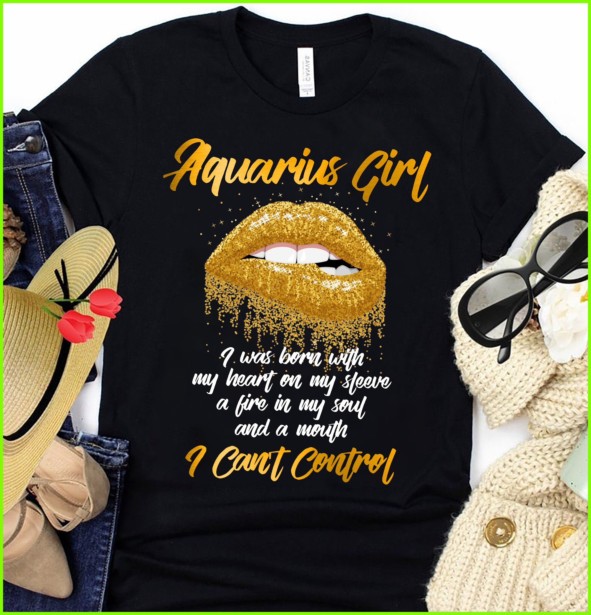 Aquarius Girl Birthday t-shirt Aquarius T-ShirtAquarius | Etsy