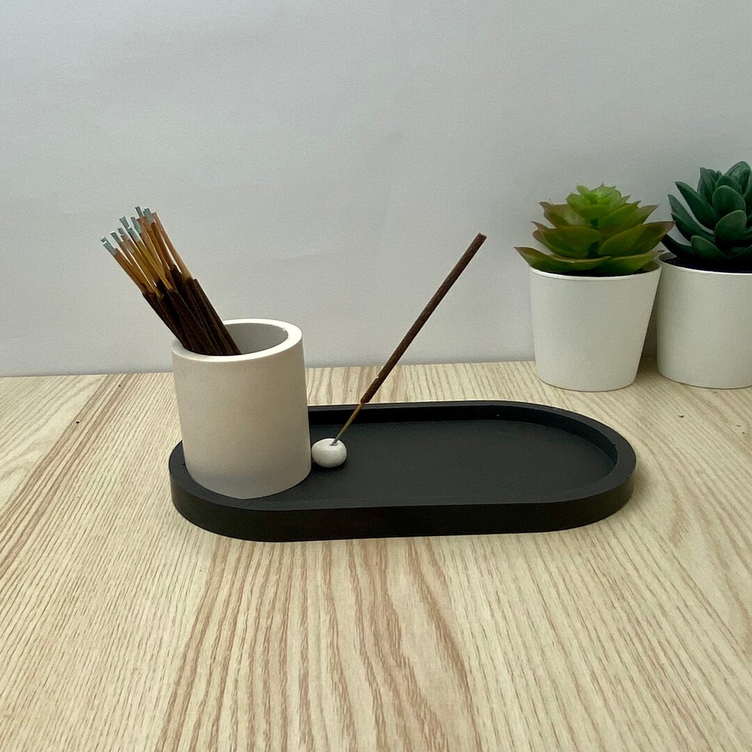 Black Incense Holder Insences Holder Insences Burner Etsy