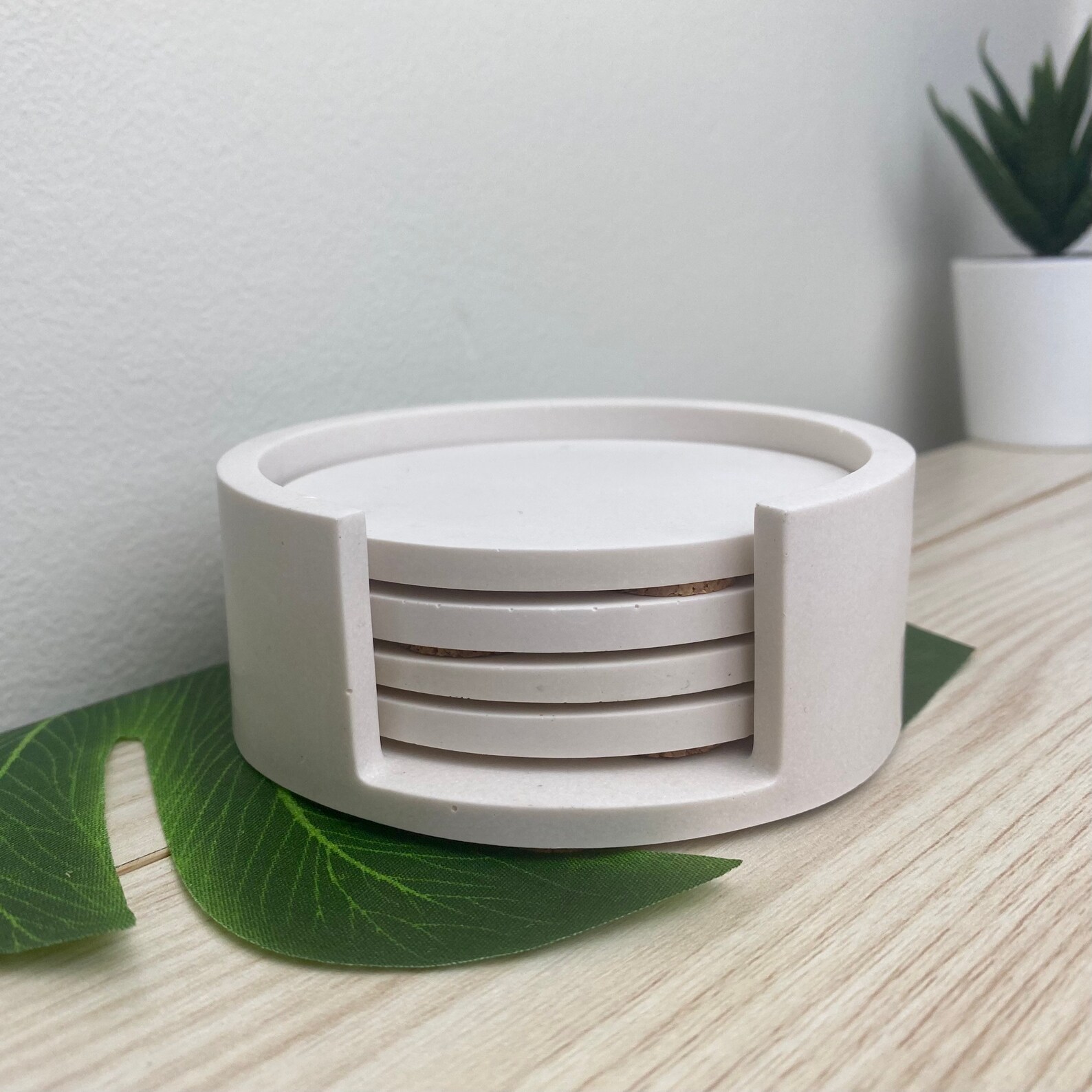 White Coasters and Holder Set Drinks Coaster Coaster Mug Etsy Australia