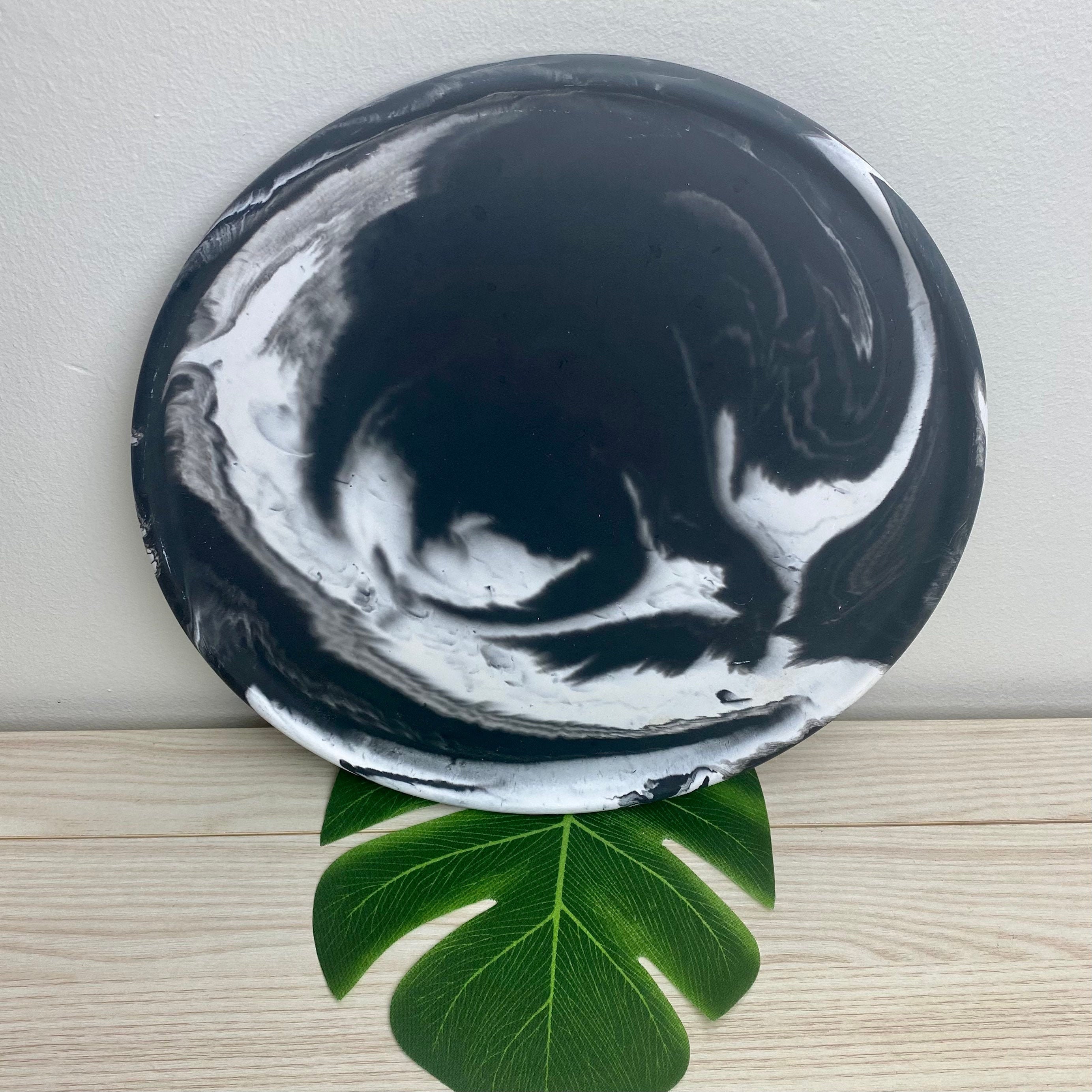 Large Black Marble Dish Round Large Tray Jewellery Tray Etsy Australia