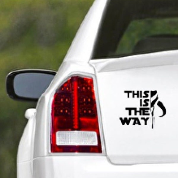 Bumper sticker * This is the way * inspired by Star Wars The Mandalorian * Baby Yoda * Grogu