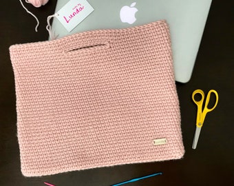 Handmade Lunda Crochet Laptop bag, Bag, Sleeve, Bag, Case