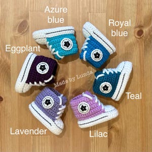 Newborn Crochet Converse Style Baby Star Boots, Shoes