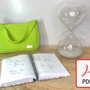 PDF Crochet Mini Bag Pattern, Handbag, Purse, PDF Pattern, Easy Crochet Bag Pattern, Made by Lunda