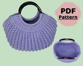 Crochet Shell Bag Pattern, PDF Pattern, Easy Crochet Bag Pattern, Tote Bag Pattern, Shopping Bag Pattern, Made by Lunda