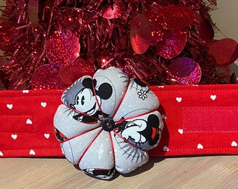 Disney Inspired Wrist Pin Cushion, Handmade Wrist Pin Cushion, Wrist Flower Pin Cushion, Mickey Mouse Pin Cushion, Gifts for All