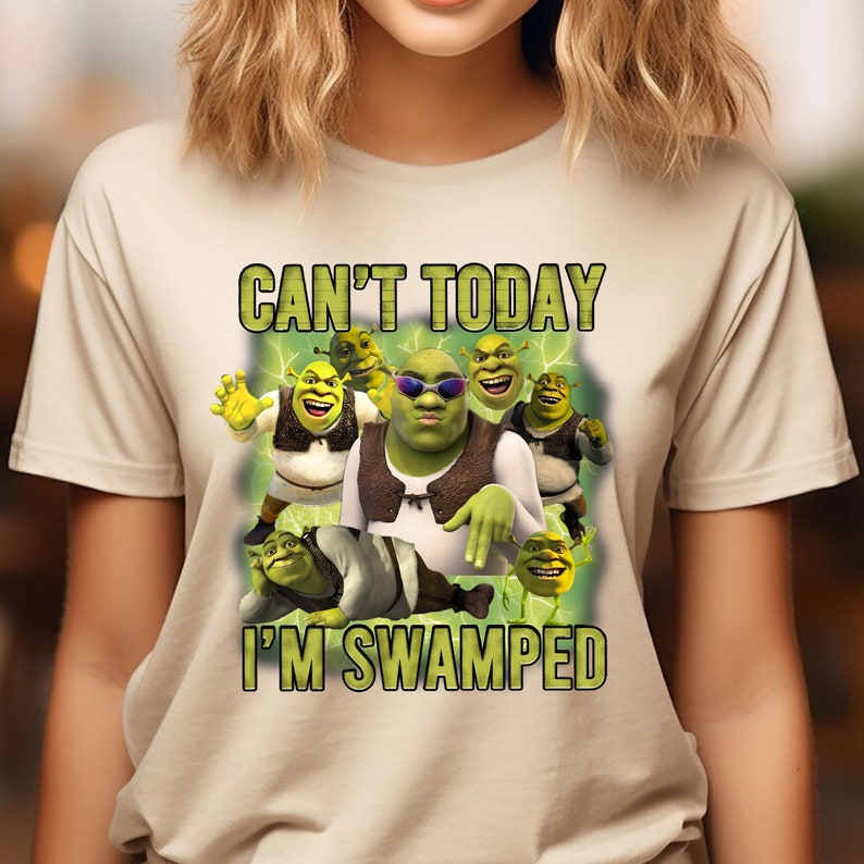 Can't Today I'm Swamped Png, Funny Trending Tee, Cant Today Im Swamped ...