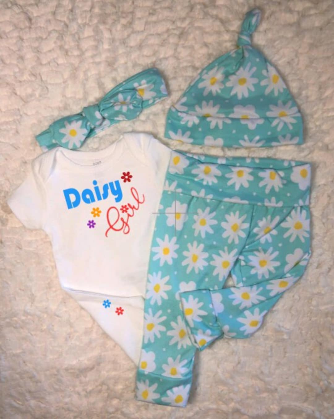 Daisy Girl Baby Outfit, Little Girl, Flowers, Leggings, Pants, Bodysuit ...