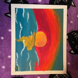 Sunrise over an ocean