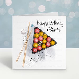 Pool Birthday Card  | Personalised