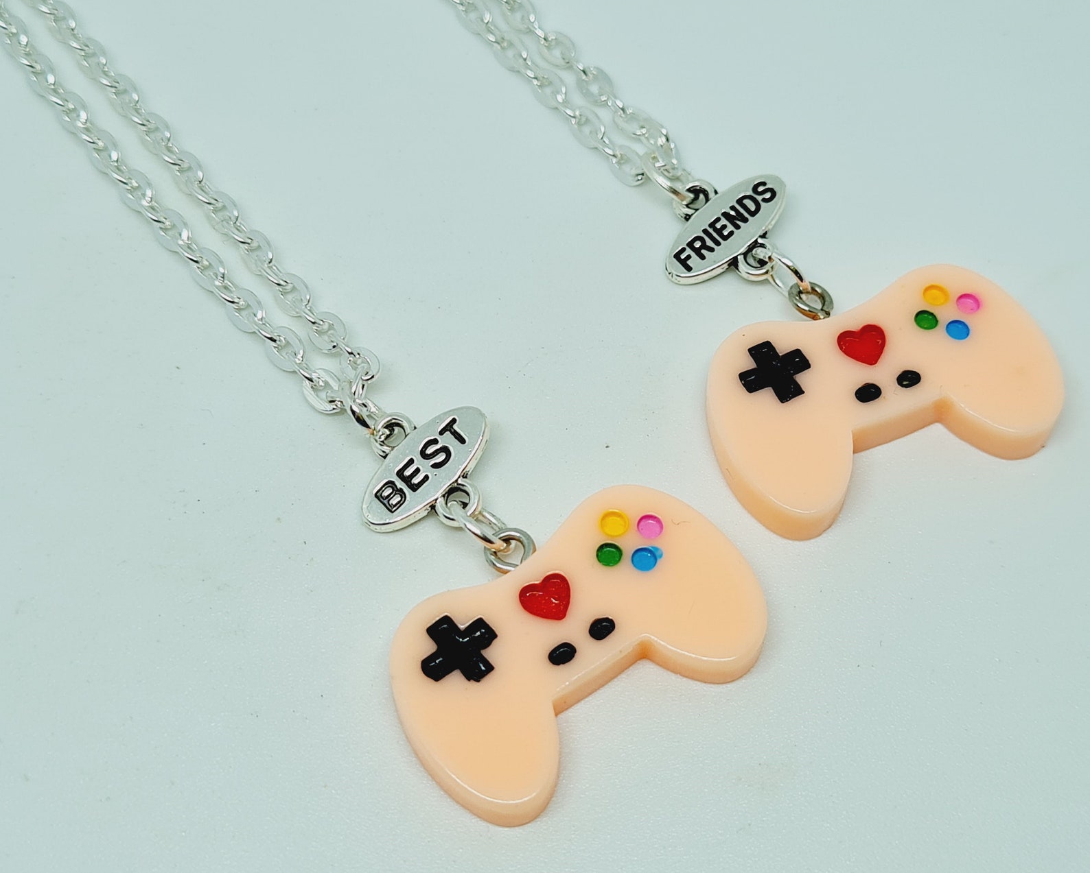Best Friends Game Controller Necklace Set Etsy