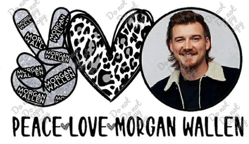 READY TO PRESS Morgan Wallen Sublimation transfer | Etsy