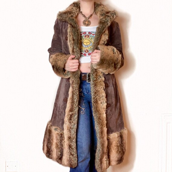 Stunning Vintage Brown PENNYLANE AFGHAN Coat