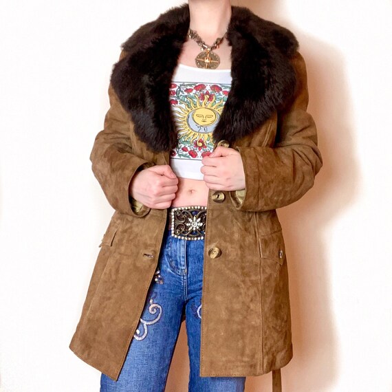 Vintage Brown Suede PENNYLANE AFGHAN Coat