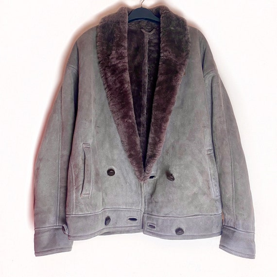 Men's Vintage Pennylane Style GREY AFGHAN COAT