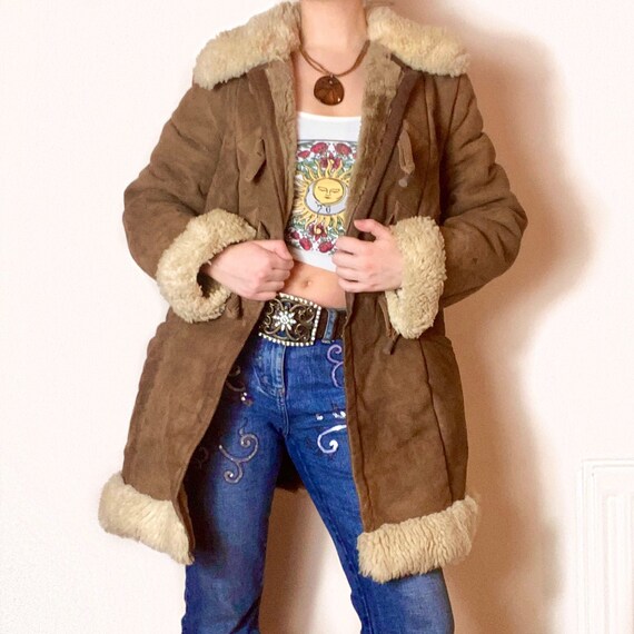 Vintage Brown PENNYLANE AFGHAN Coat