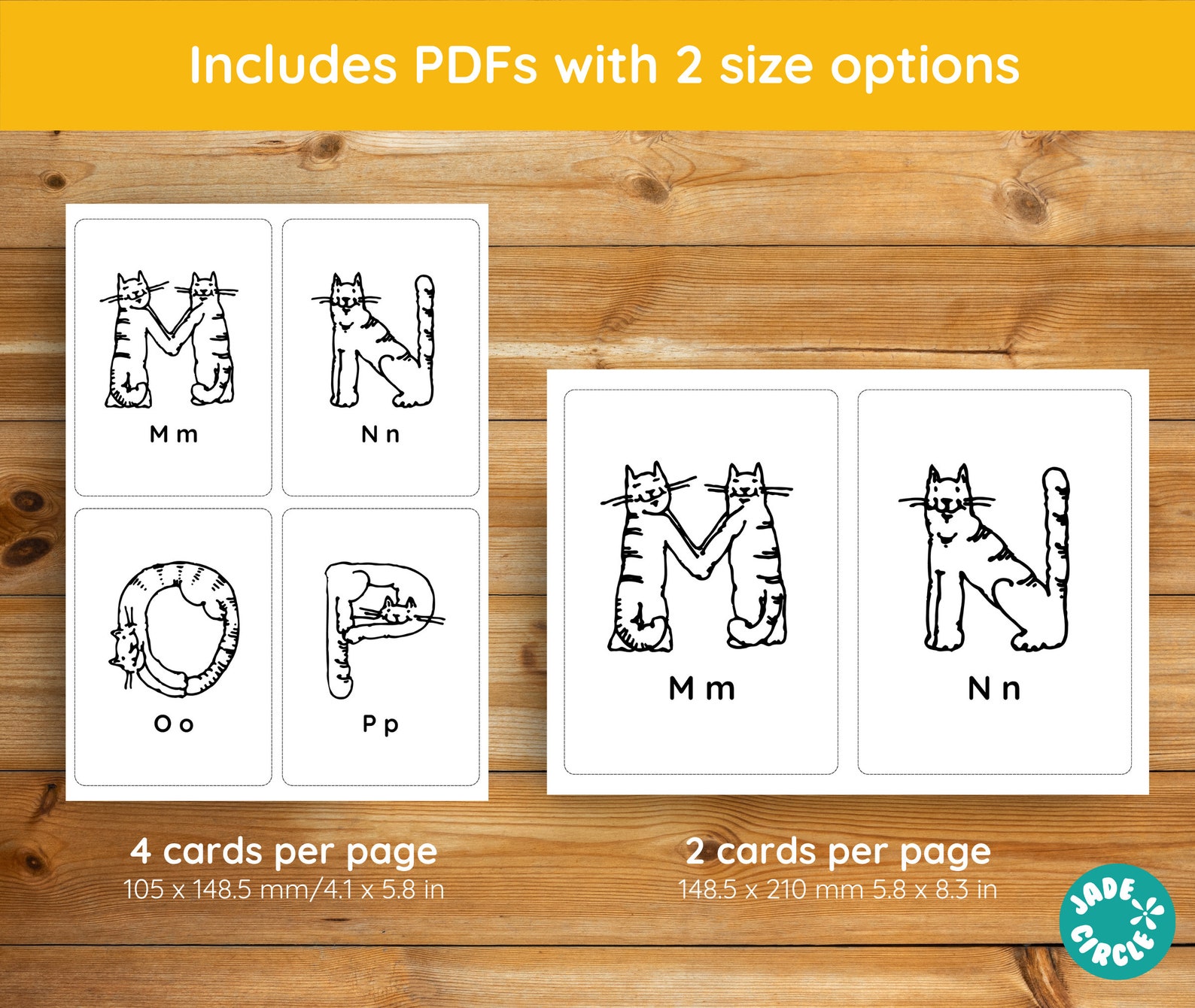 Alphabet Flashcards for Kids ABC Cards for Toddlers and Preschoolers ...