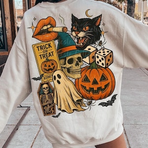 Vintage Halloween png | Halloween Collage png | Halloween PNG | trendy Halloween png | Spooky png | Bestsellers png | Spooky Season png