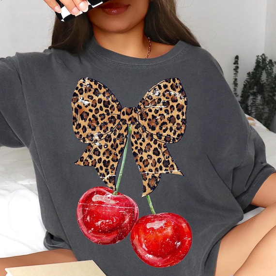 Cherry png, leopard cherry png, trendy png, bestseller png, leopard png