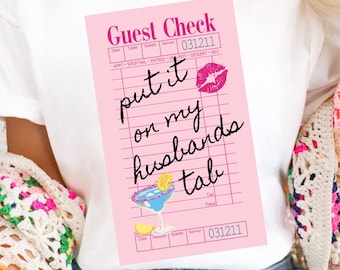 Put it on my husbands tab png, husband png, guest check png, margaritas png, summer png, pink png, trendy png, bestseller png