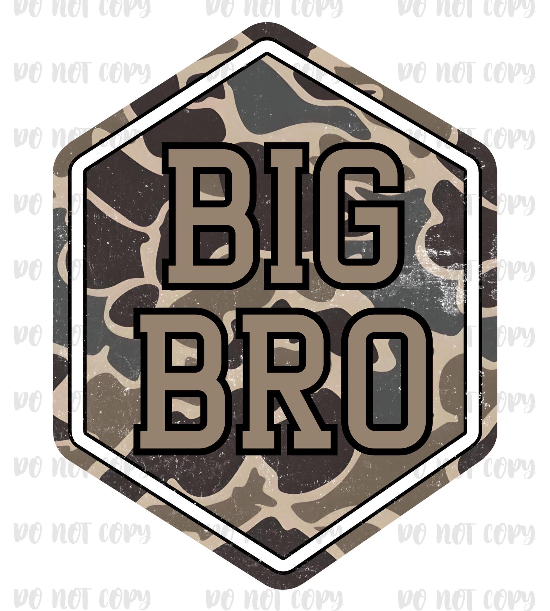 BIG BRO, Camo crest, brother, PNG, Digital