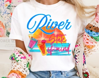 River state of mind, river png, river life png, summer png, trendy png, bestseller png