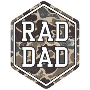 Rad Dad png, Camo Dad png, Papa png