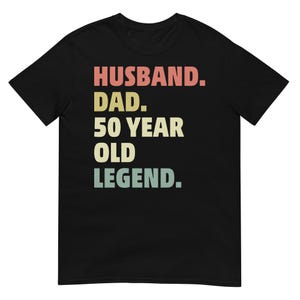 Husband Dad 50th Birthday Shirt