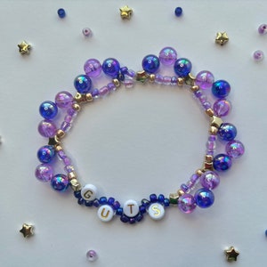 GUTS / SOUR Inspired Olivia Rodrigo Purple Friendship Handmade Beaded Bracelets Concert Tour Song Trading Exchange Fancy OR Jewelry for Girl