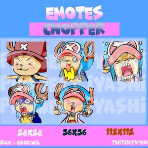 One piece Emotes for streaming - Twitch, discord, YouTube