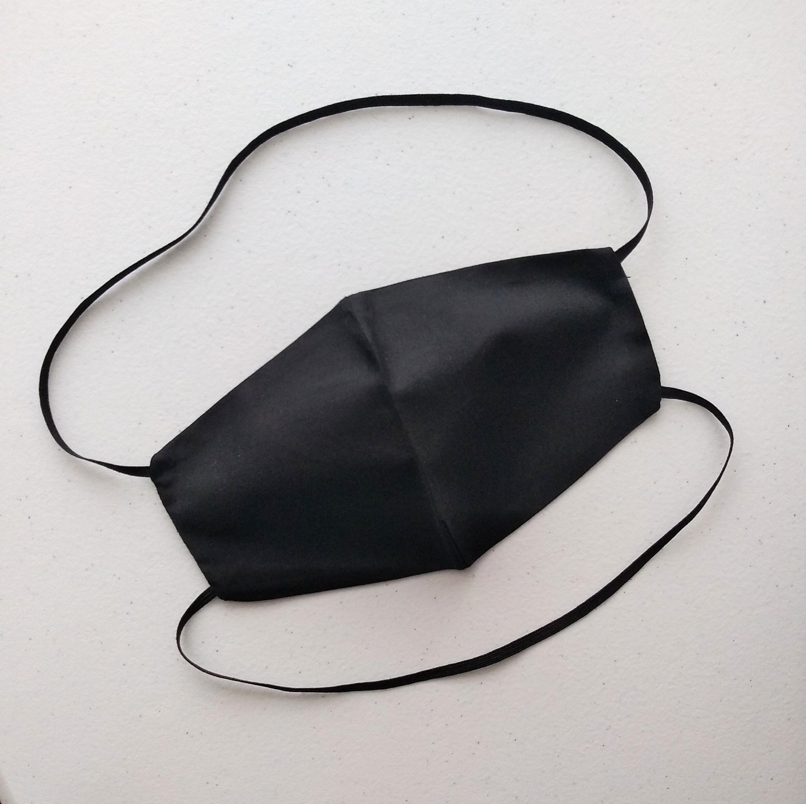 Plain Black Overhead Wraparound Face Mask Covering Cotton Etsy UK