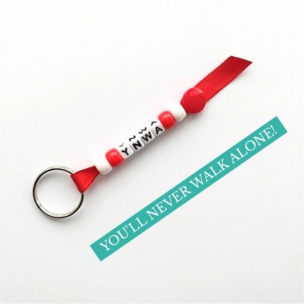 YNWA, You'll Never Walk Alone, L.F.C. Liverpool Football Club Keyring, Keychain, Gift Idea, Personalised, This is Anfield, Party bag favours