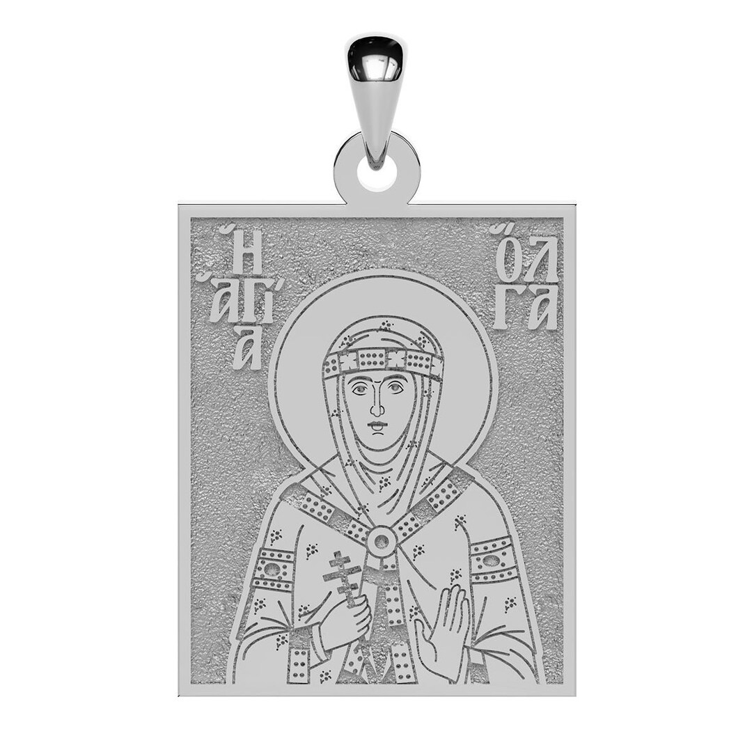 Saint Olga of Kiev Greek Orthodox Icon Tag Medal - Etsy
