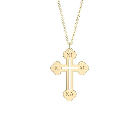 Greek Cross Pendant - Gerochristo 5115N - Silver & Stones | CultureTaste