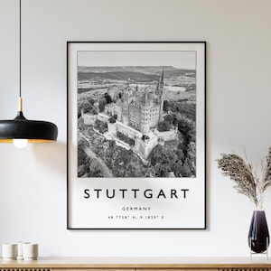 Stuttgart Travel Print, Stuttgart Travel Poster, Germany Travel Poster, European Travel Art Print, Photographic Wall Art, Travel Print