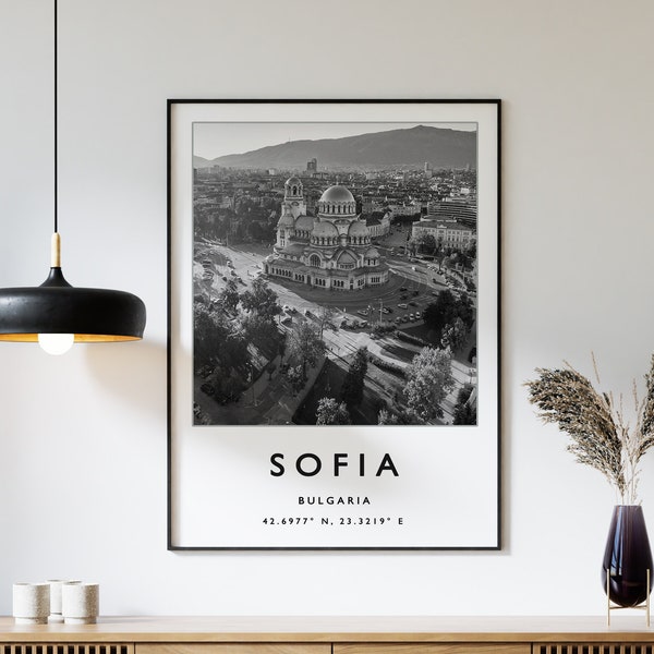 Sofia Travel Print, Sofia Travel Poster, Bulgaria Travel Poster, European Travel Art Print, Photographic Wall Art, Travel Print