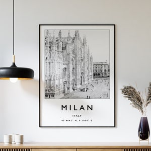 Milan Travel Print, Milan Travel Poster, Italy Travel Poster, European Travel Art Print, Photographic Wall Art, Travel Print