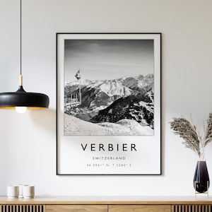 Ski fahren Poster, Verbier Schweiz Ski Druck, Schweiz Reise Druck, Ski fahren Kunst, Ski fahren, Winter Sport Kunst, Ski Geschenk