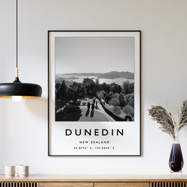 Dunedin New Zealand Poster Etsy