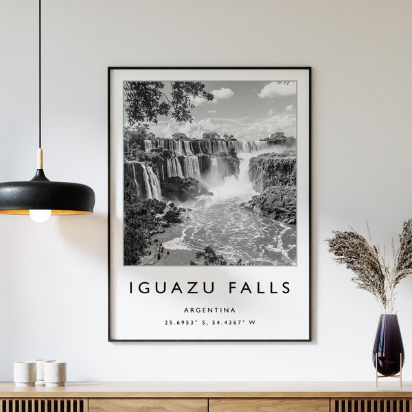 Iguazu Wasserfälle Argentinien Reise Poster, Argentinien Reise Poster, Argentinien Reise Geschenk, Reise Geschenk