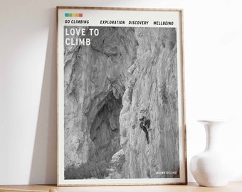 Climbing Wall Art Print: Adventure Inspiration