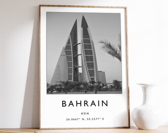 Bahrain Travel Print, Bahrain Travel Poster, Islamic Travel Gift, Islamic Decor, Middle Eastern Art, Travel Decor, Photographic Print