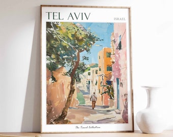 Tel Oriental Reise Poster: Israelische Kunst, Jüdisches Geschenk